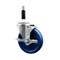 Service Caster 5'' SS Solid Poly Swivel 7/8'' Expanding Stem Caster with Brake SCC-SSEX20S514-SPUS-TLB-78 - alternate 1